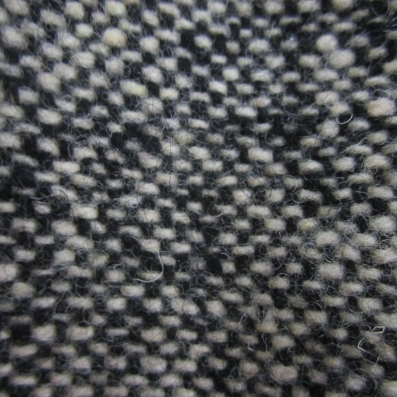 Vtg Rugby Ralph Lauren Women 8 Black Ivory Tweed Wool Pencil Skirt Front Zip 29" - Picture 5 of 10